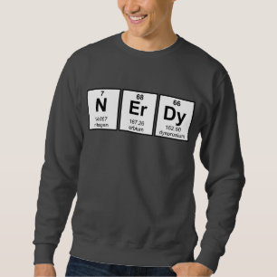Periodvis Nerdy inslagsymboler Lång Ärmad Tröja