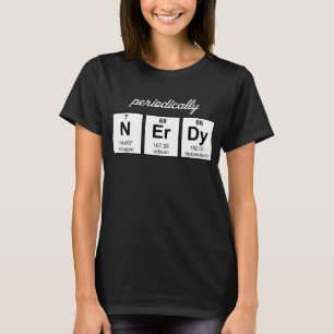 Periodvis Nerdy inslagsymboler Tee Shirt