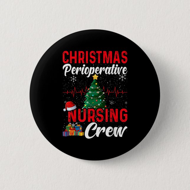 Perioperative Nurse Pre Op Nursing Christmas Crew  Knapp (Framsida)