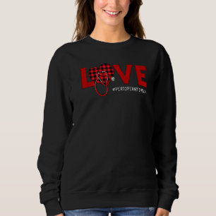 Perioperativt sjuksköterska Play Red Kärlek Heart T Shirt