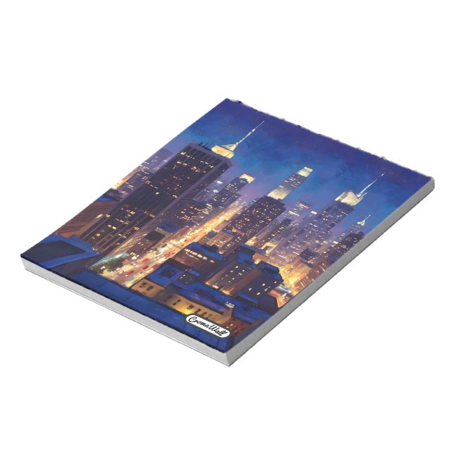 Peripheral Metropolis View Anteckningsblock (Roterad)