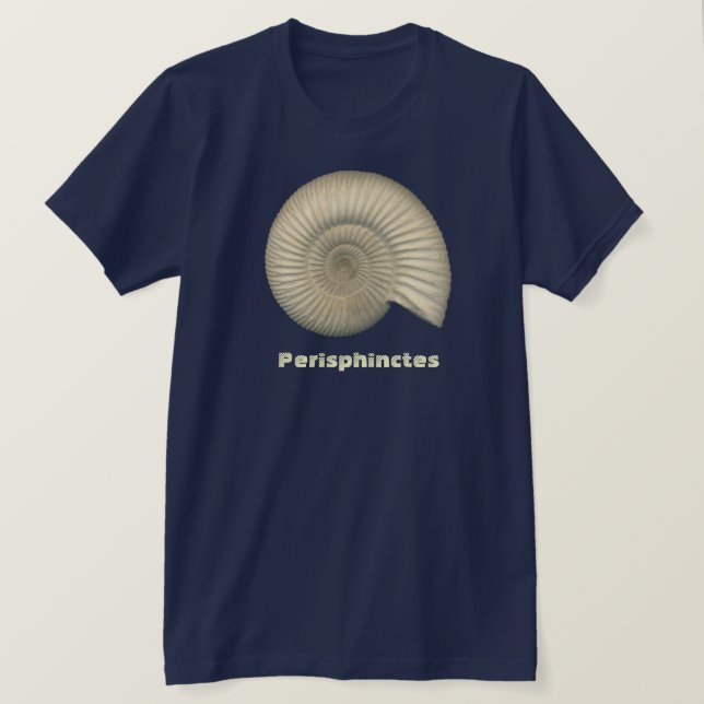 Perisphinctes Ammonite Tee Shirt (Design framsida)