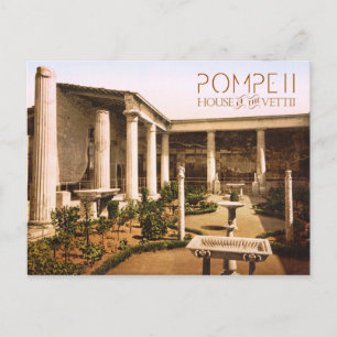 Peristyle of the House of the Vettii, Pompeii Vykort