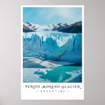 Perito Moreno-glacären Argentina Konst, Patagonia