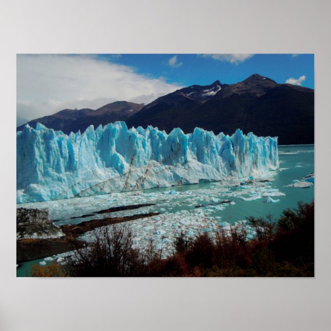 Perito Moreno Glacier Front i Andes Poster (Framsidan)