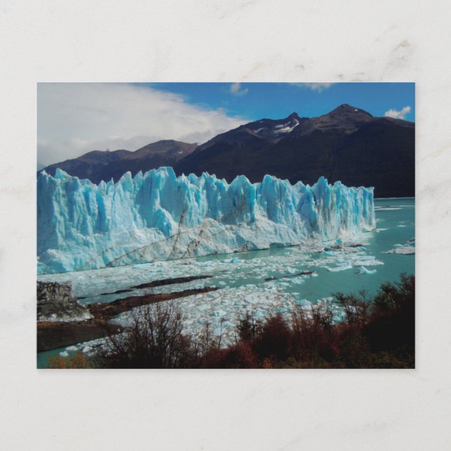 Perito Moreno Glacier Front i Andes Vykort (Framsida)