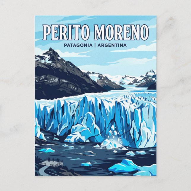 Perito Moreno Glacier Vykort (Framsida)