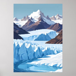 Perito Moreno-glacieren Poster