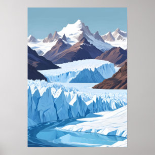 Perito Moreno-glacieren Poster