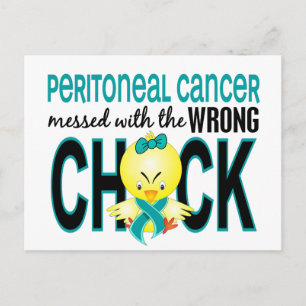 Peritonealcancer med felaktig Chick Vykort