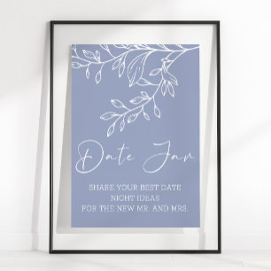 Periwinkle Blommor Dejtingsnatt Poster