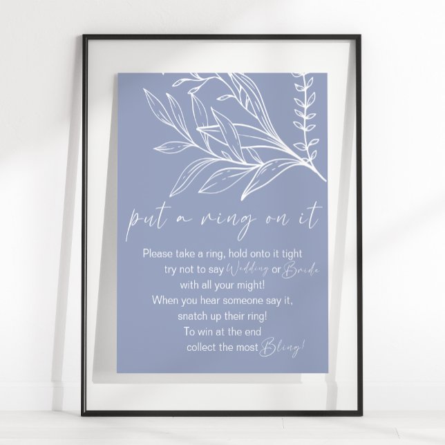Periwinkle Blommor Sätt En Ring På Det Spelet Poster (Skapare uppladdad)