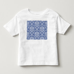 Periwinkle Blue and White Damask Tee