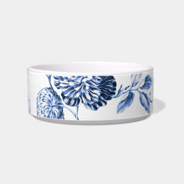 Periwinkle Blue Blommigt Toile Anpassa Pet Namn