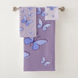 Periwinkle Blue Butterfly Flutter Lavender Grått