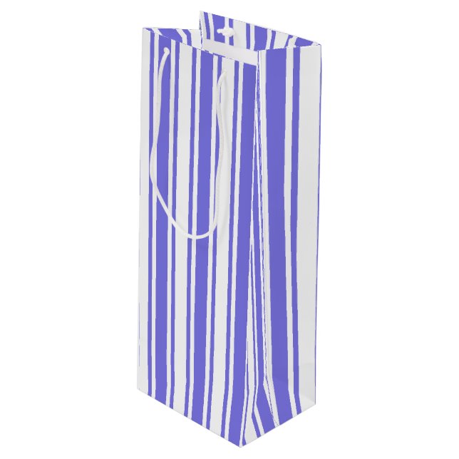 Periwinkle blue och white candy rand (Framsidan Vinklad)