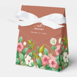 Periwinkle Burnt Orange Terracotta Bröllop Presentaskar