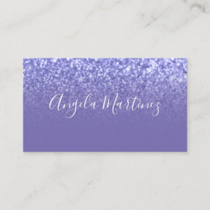 Periwinkle Fals Glitter Ombre Glam Visitkort