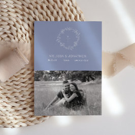 Periwinkle Flowers Boho Bride Save Date Spara Datumet