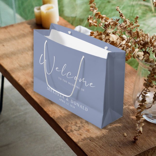 Periwinkle Flowers Boho Välkommen Bröllop (Skapare uppladdad)