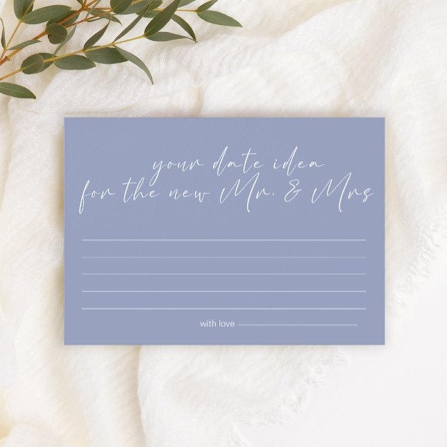 Periwinkle Flowers Datum NattIDEA Shower Game Brevpapper (Skapare uppladdad)