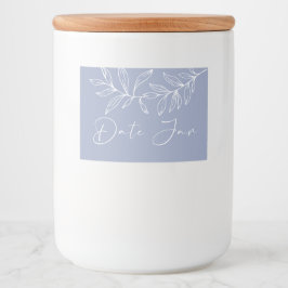 Periwinkle Flowers Datum Night Burk Mat Etiketter