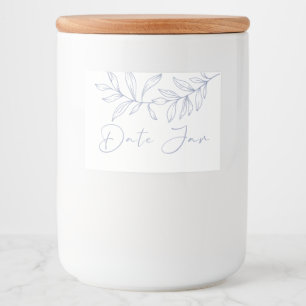 Periwinkle Flowers Datum Night Burk Mat Etiketter