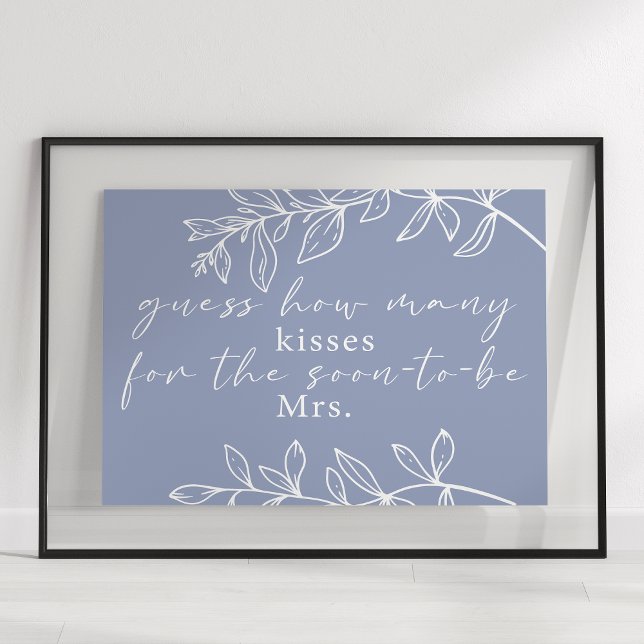 Periwinkle Flowers gissar hur många Kisses-spel Poster (Skapare uppladdad)