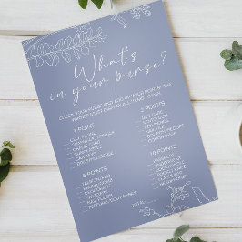 Periwinkle Flowers spelar vadar i din handväska Flygblad