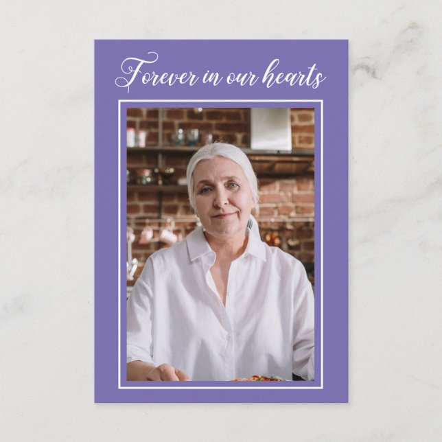 Periwinkle Forever i vårt foto för Hearts Prayer C Tilläggskort (Framsida)