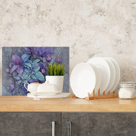 Periwinkle Garden Glass