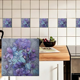 Periwinkle Garden Kakelplatta