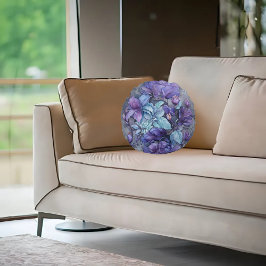 Periwinkle Garden Rund Kudde