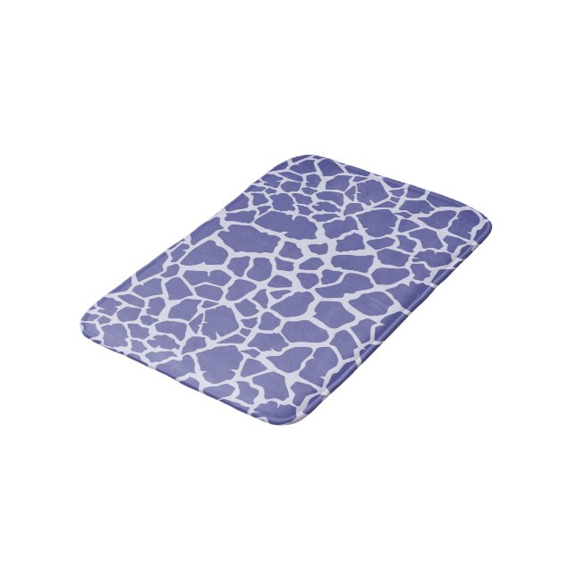 Periwinkle Giraffe Skriv ut Badrumsmatta (Vinklad)