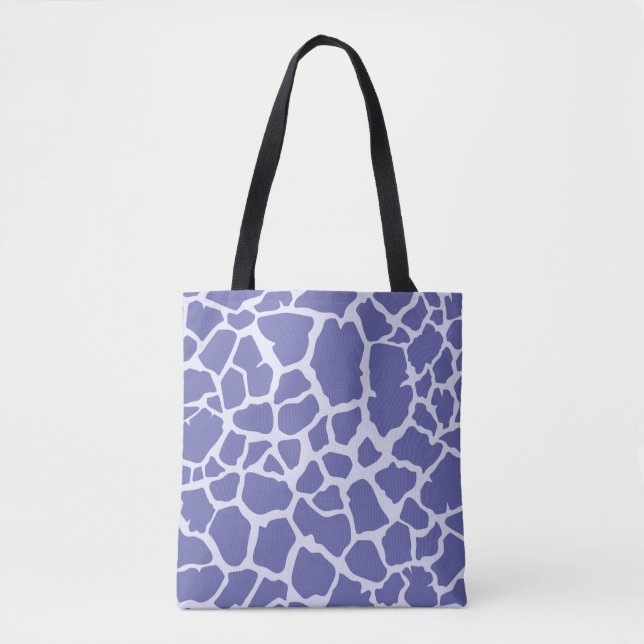 Periwinkle Giraffe Skriv ut Tygkasse (Framsida)