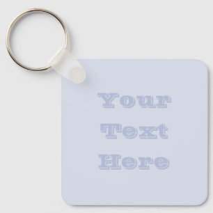 Periwinkle Grått Soft Blek Vit Pastel Solid Färg Nyckelring