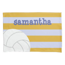 Periwinkle & Gult Giant Volleyball Stripe