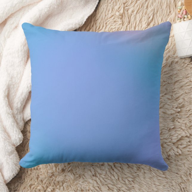 Periwinkle Himmel Ombré Konst Kudde (Filt)