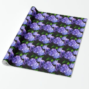 Periwinkle hydrangeas lila blommor blåa blommor presentpapper