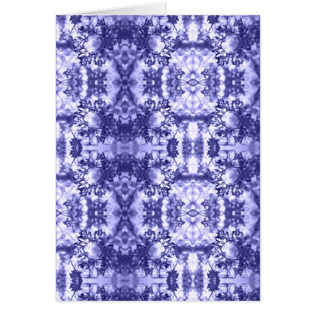 Periwinkle kaleidoscope notecard OBS kort (Framsidan)