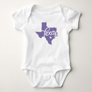 Periwinkle Lila Texas Heart T Shirt