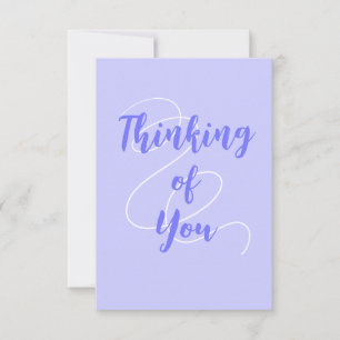 Periwinkle Lila Thinking Card Tack Kort