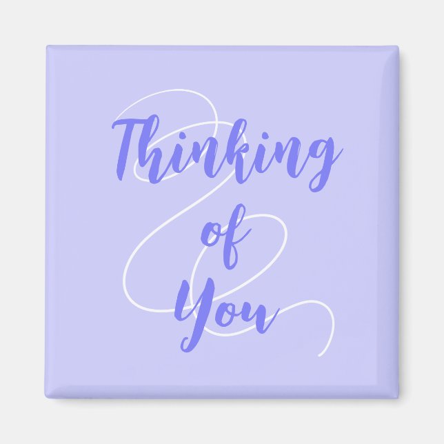Periwinkle Lila Thinking of You Magnet (Framsidan)