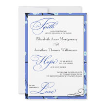 Periwinkle Modern Christian Wedding Investigations