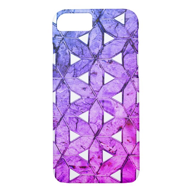 Periwinkle Mosaic Flower of Life Case-Mate iPhone Skal (Baksida)