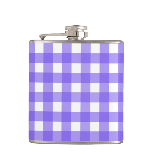Periwinkle och white gingham fickplunta (Framsidan)