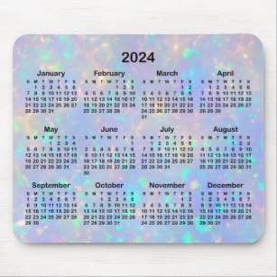 Periwinkle Opal Ombre 2024 Kalender Musmatta