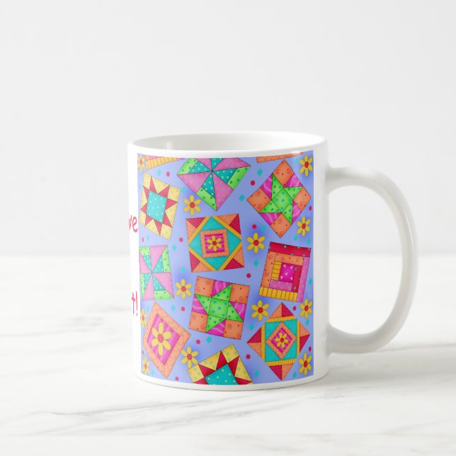Periwinkle Patchwork Quilt Mugg (Höger)