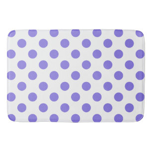 Periwinkle polka dots badrumsmatta