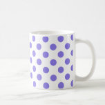 Periwinkle polka dots kaffemugg<br><div class="desc">Periwinkle polka dots på vit bakgrund</div>